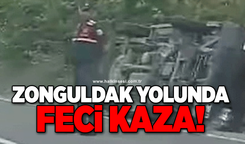Zonguldak yolunda feci kaza!
