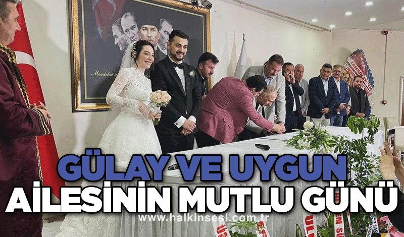 Gülay ve Uygun ailesinin mutlu günü