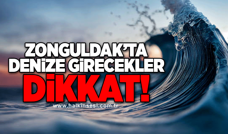 Zonguldak’ta denize girecekler dikkat! Donabilirsiniz!