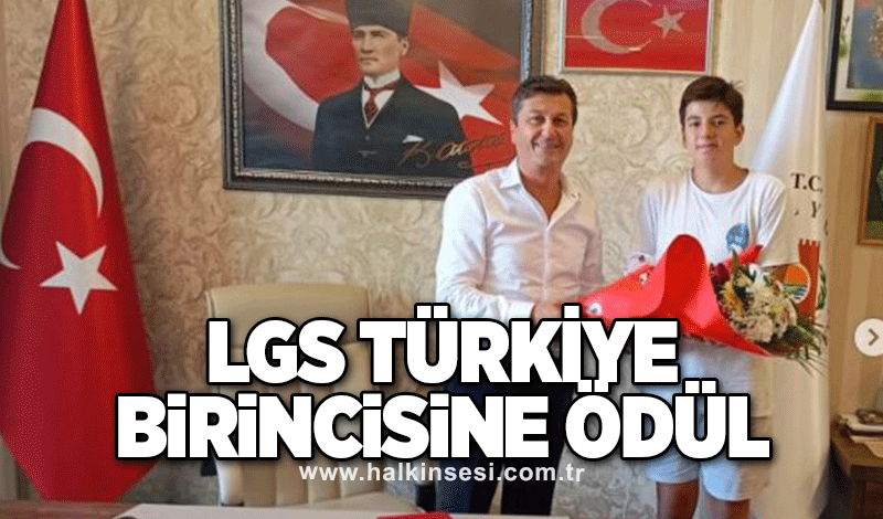 LGS Türkiye birincisine ödül