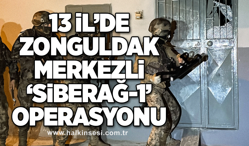 13 İl’de Zonguldak merkezli ‘Siberağ-1’ operasyonu
