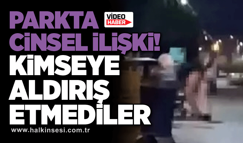 Parkta cinsel ilişki: Kimseye aldırış etmediler