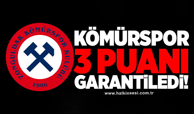 Kömürspor 3 puanı garantiledi!