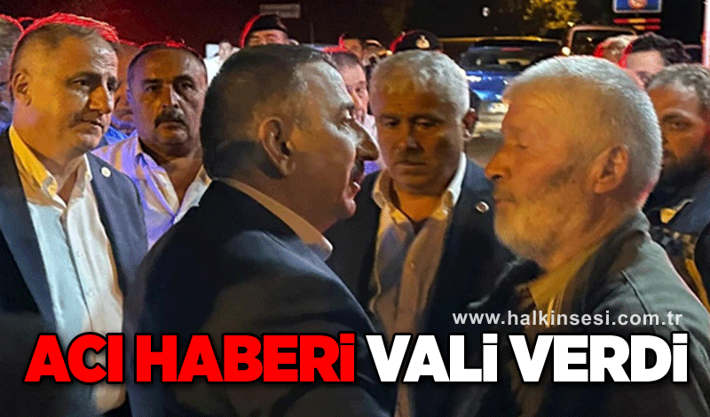 Vali Şehit ailesine acı haberi verdi