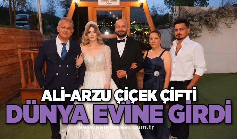 Ali-Arzu Çiçek çifti dünya evine girdi