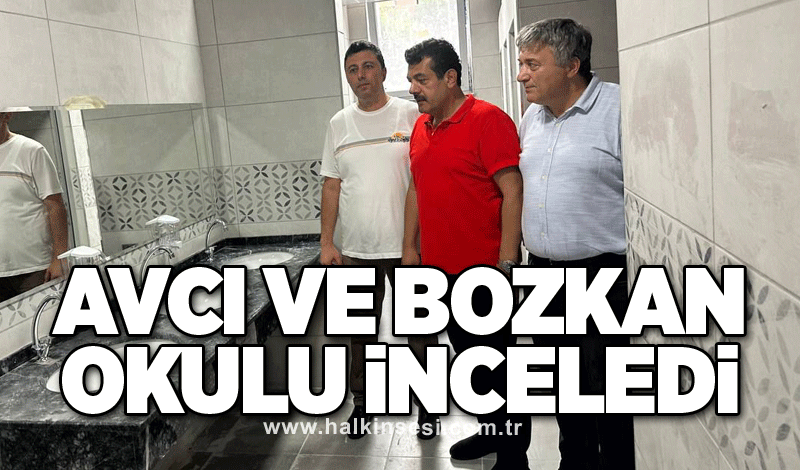 MİTHATPAŞA'DA DERS ZİLİ ÇALIYOR: AVCI VE BOZKAN OKULU İNCELEDİ