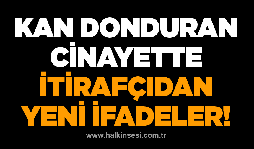 Kan donduran cinayette itirafçıdan yeni ifadeler!