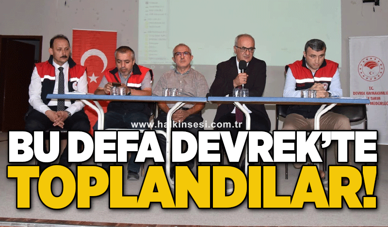 Bu defa Devrek’te toplandılar