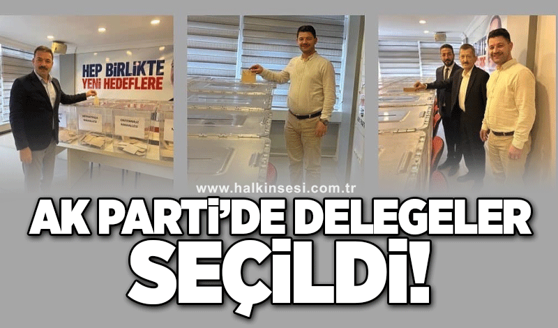 AK Parti'de delegeler seçildi