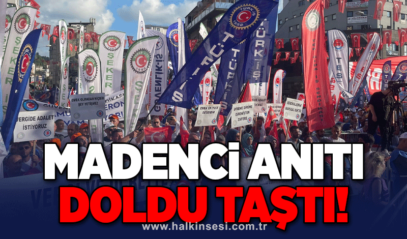 Madenci Anıtı doldu, taştı