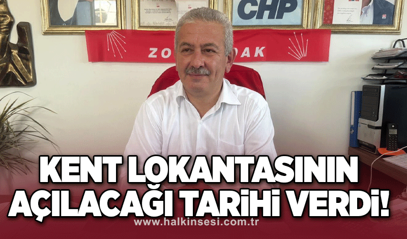 Kent lokantasının açılacağı tarihi verdi