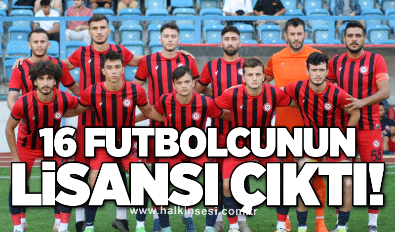 Kömürspor’da 16 futbolcunun lisansı çıktı!