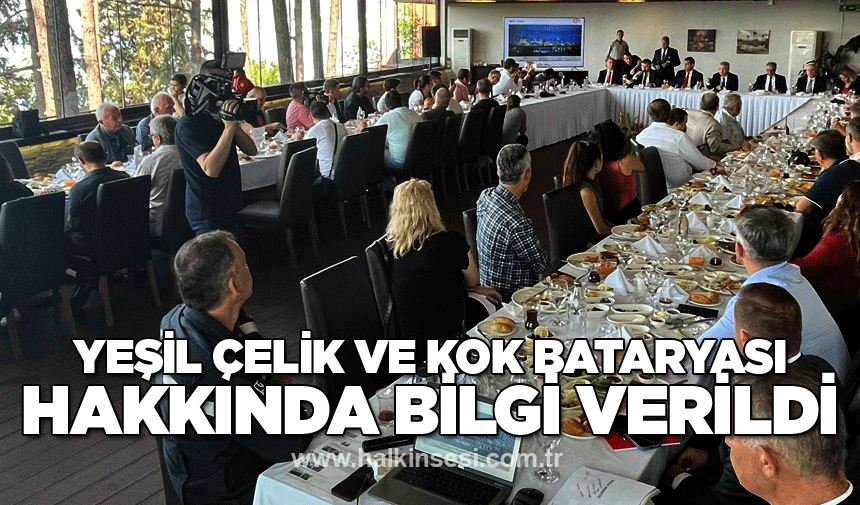 Erdemir, Yeşil Çelik ve KOK Bataryası hakkında bilgi verildi