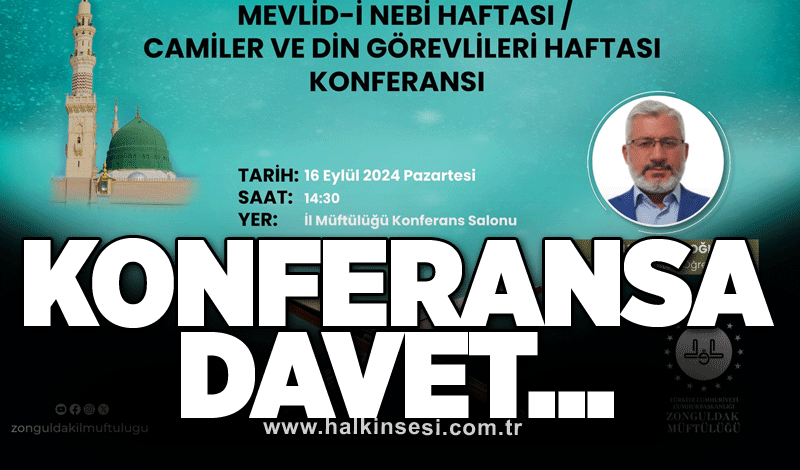 Müftülükten konferansa davet