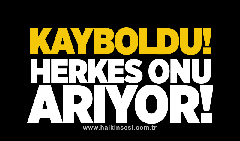 Kayboldu! Herkes onu arıyor..