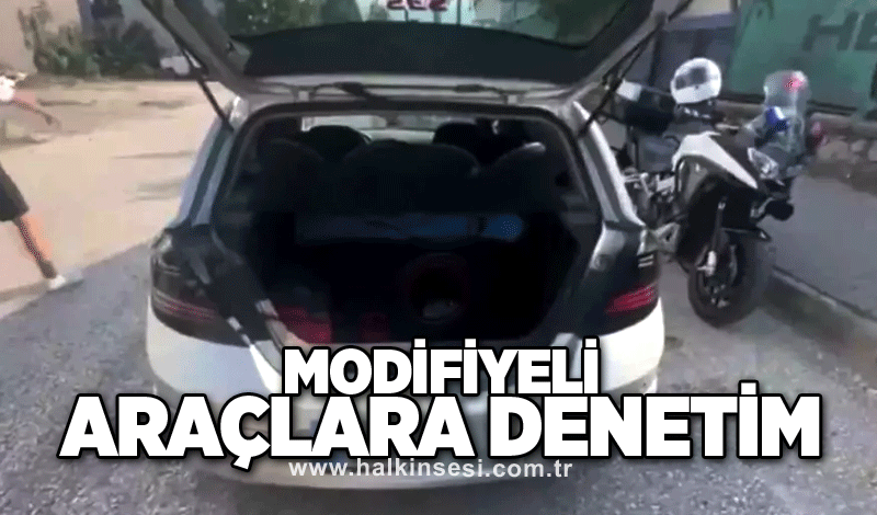 Düzce'de Modifiyeli Araçlara Denetim