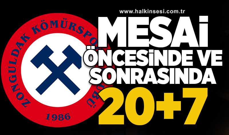 Kömürspor’da mesai öncesinde 20 futbolcunun lisansı çıkarıldı..