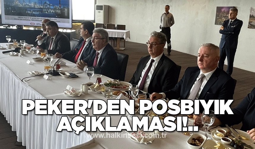 Peker'den Posbıyık açıklaması!..