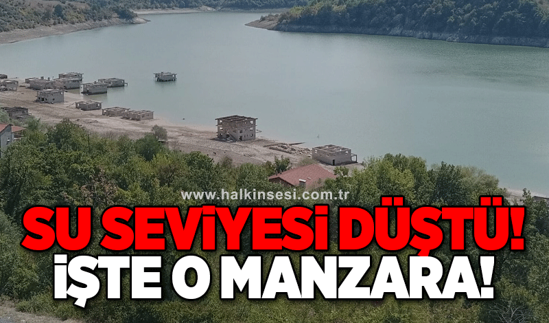 Su seviyesi düştü! İşte o manzara