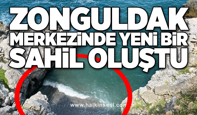 Zonguldak merkezinde yeni bir sahil oluştu