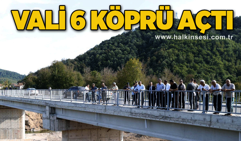 Vali 6 köprü açtı