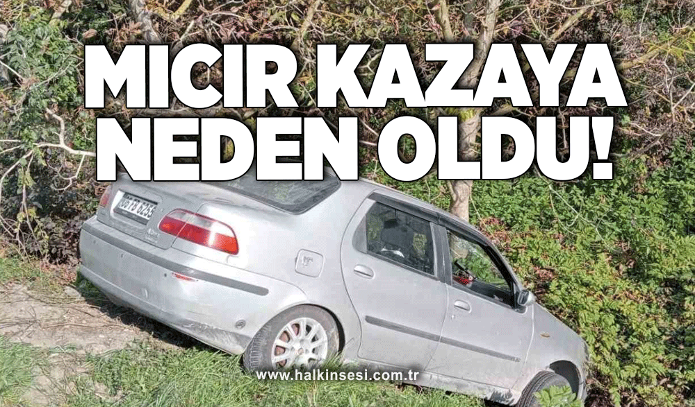 Mıcır kazaya neden oldu!