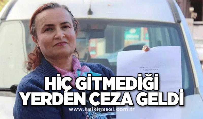 Aracıyla hiç gitmediği İstanbul'dan ceza geldi