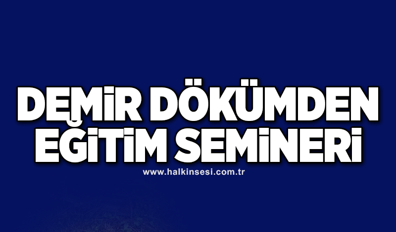 Demir Dökümden eğitim semineri