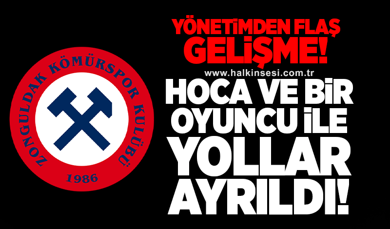 Yönetimden flaş gelişme... Hoca ve bir oyuncu ile yollar ayrıldı....