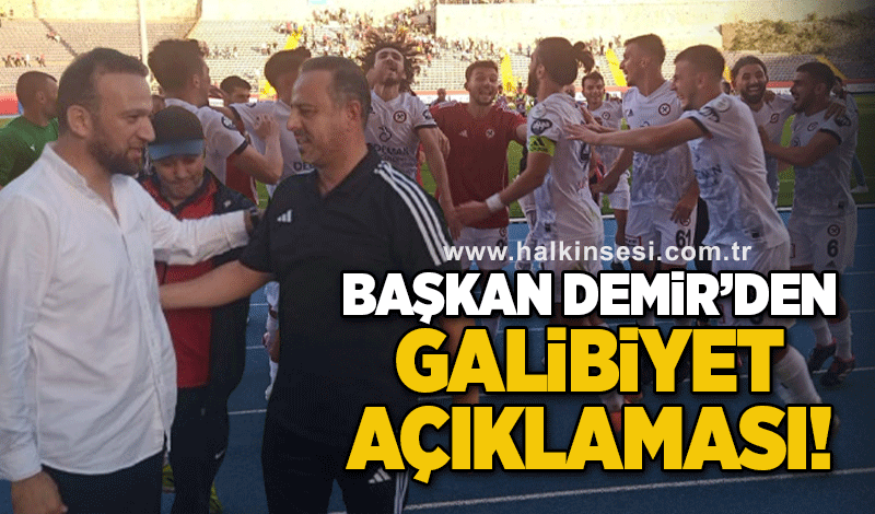 Başkan Demir'den galibiyet açıklaması: "Oyuncularımı yürekten kutluyorum Güven kendini Zonguldak'a gösterdi"