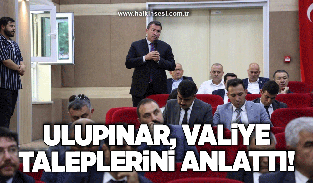 Ulupınar, Valiye taleplerini anlattı