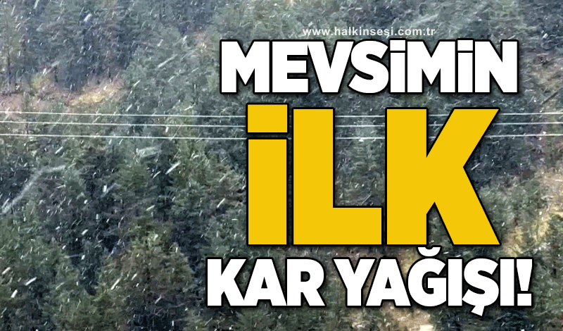 Mevsimin ilk kar yağışı