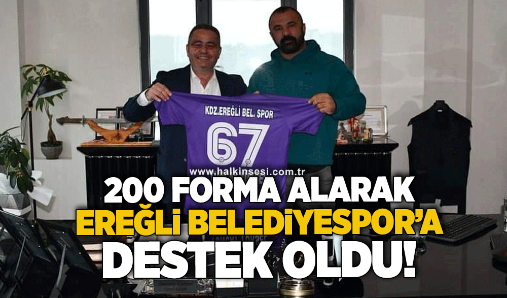 200 forma alarak Ereğli Belediyespor'a destek oldu!..