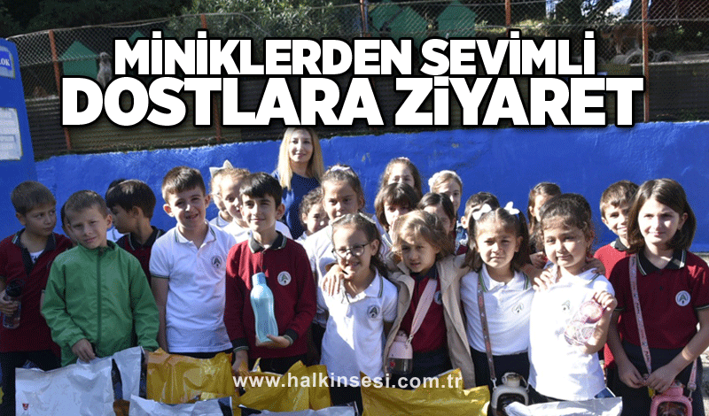 Miniklerden sevimli dostlara ziyaret