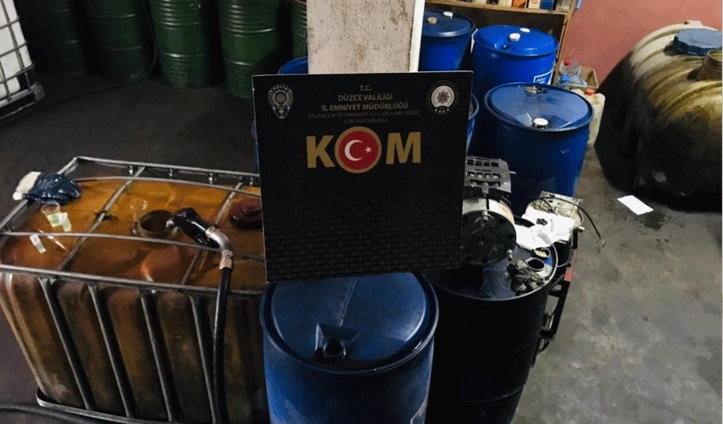 Düzce’de 4 bin litre kaçak akaryakıt ele geçirildi