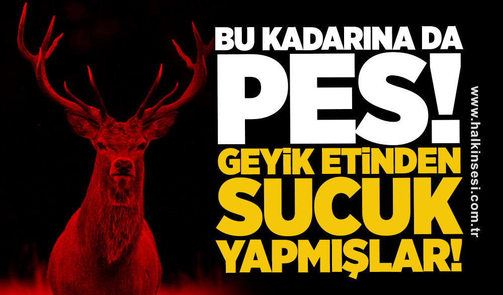 Bu kadarına da pes! Geyikten sucuk yapmışlar!