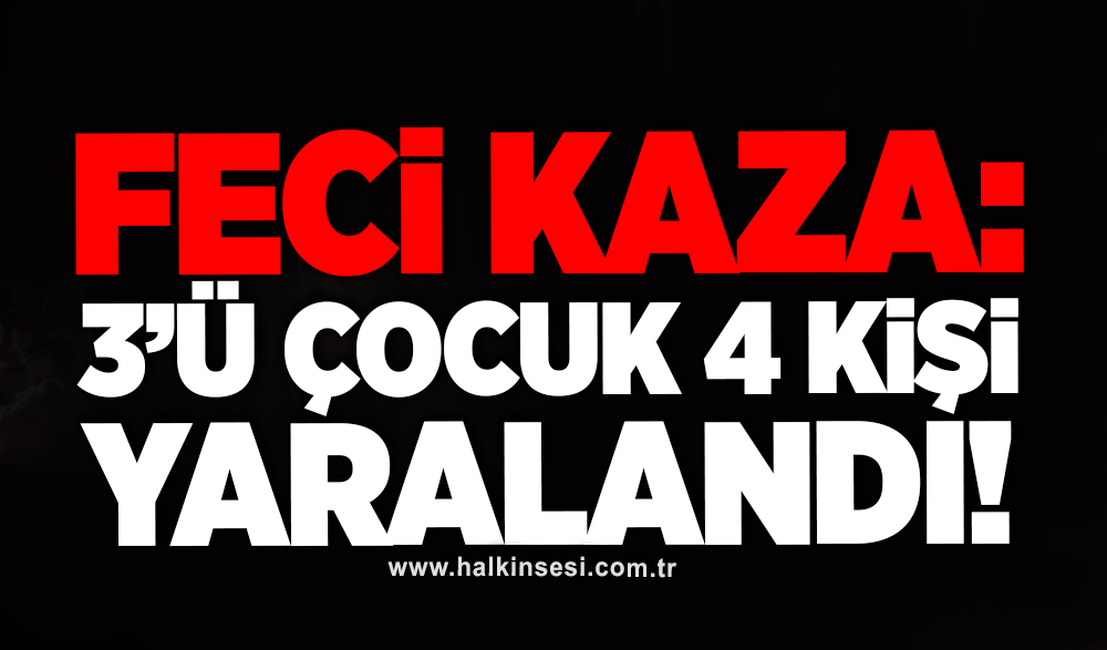 3'ü çocuk dört kişi yaralandı