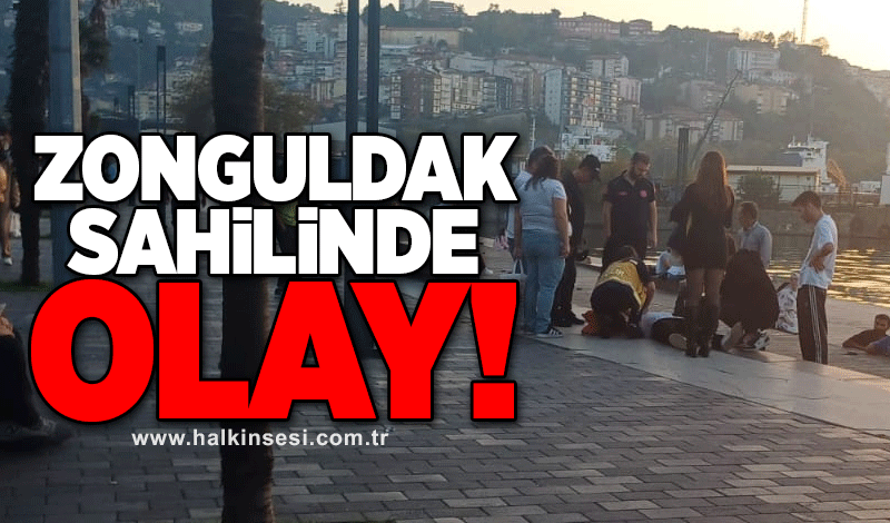 Zonguldak sahilinde olay