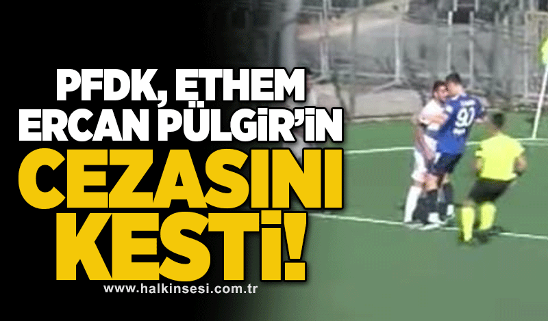 PFDK, Ethem Ercan Pülgir'in cezasını kesti!..