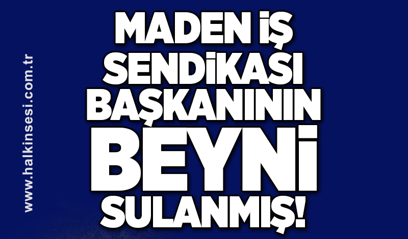 Maden-İş Sendikası Başkanının beyni sulanmış!