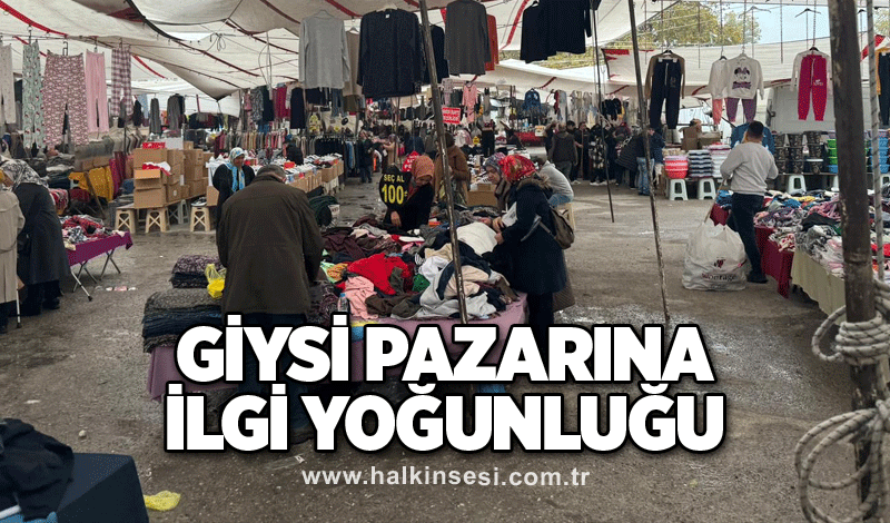 Giysi pazarına ilgi yoğunluğu