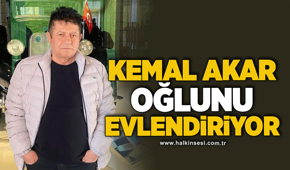 Kemal Akar oğlunu evlendiriyor