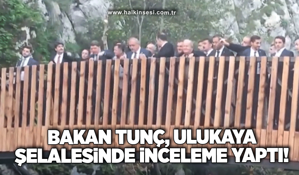 Bakan Tunç, Ulukaya şelalesindeki çalışmaları inceledi