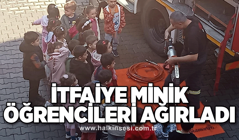 İtfaiye minik öğrencileri ağırladı