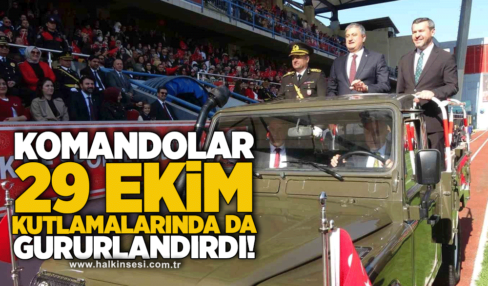 Komandolar 29 Ekim kutlamalarında da gururlandırdı