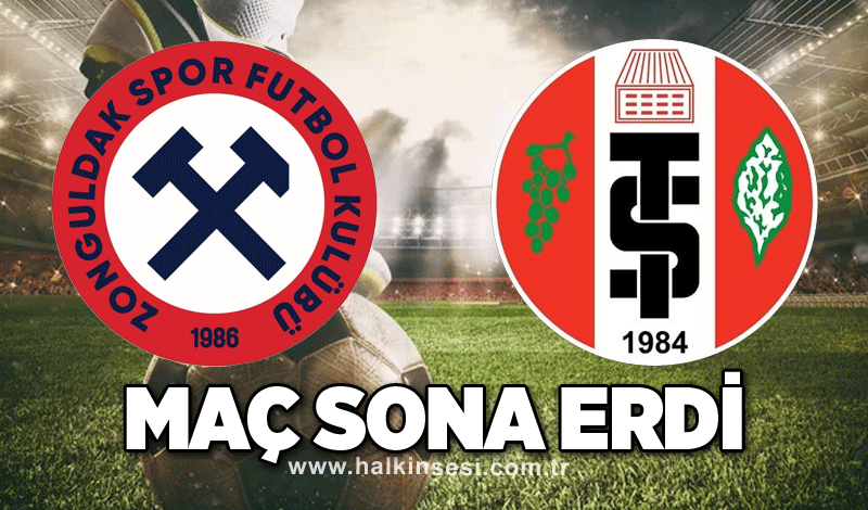 Zonguldakspor-Turgutluspor maçı sona erdi