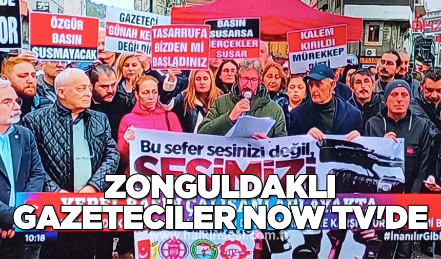 Zonguldaklı gazeteciler NOW TV'de