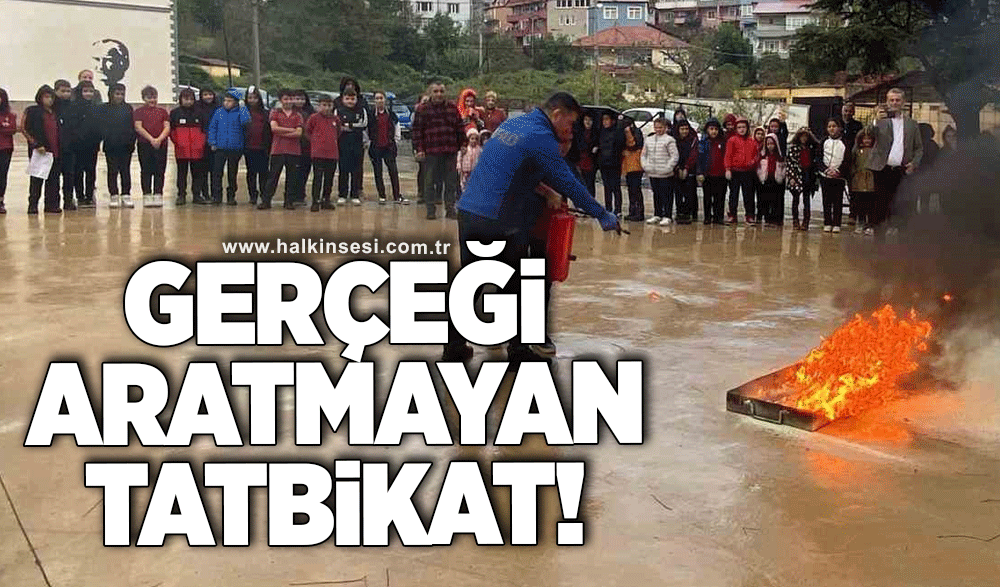 Gerçeği aratmayan tatbikat!