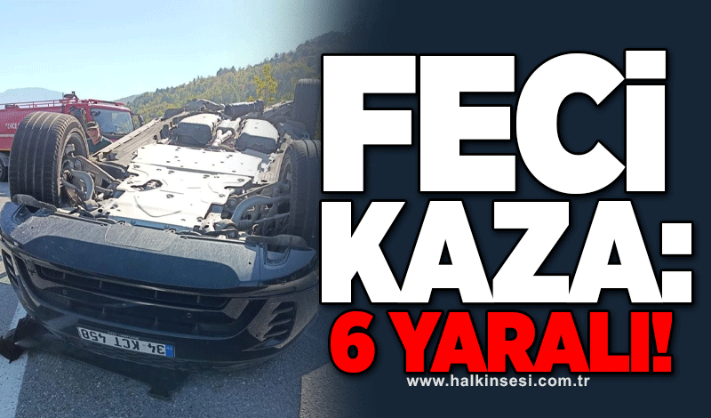 Trafik kazası: 6 yaralı!