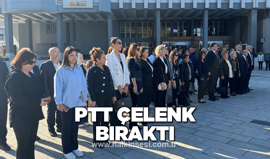 PTT çelenk bıraktı